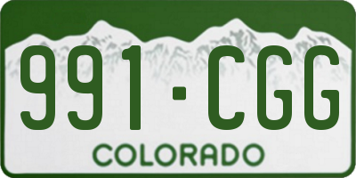 CO license plate 991CGG