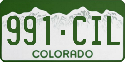 CO license plate 991CIL