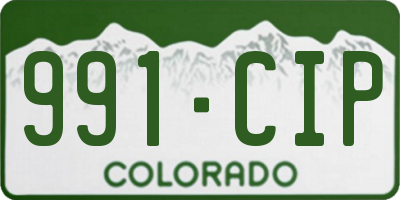 CO license plate 991CIP