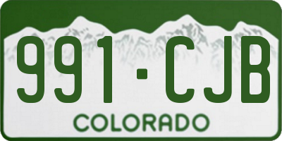 CO license plate 991CJB