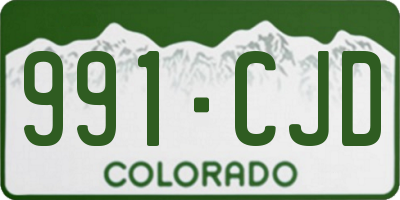 CO license plate 991CJD