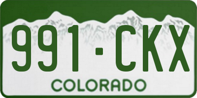 CO license plate 991CKX
