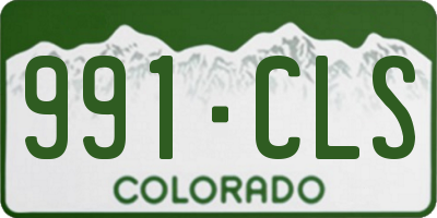 CO license plate 991CLS