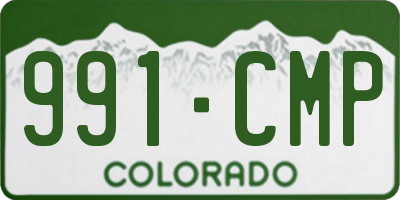 CO license plate 991CMP