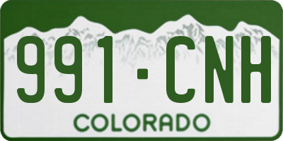 CO license plate 991CNH