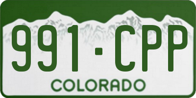 CO license plate 991CPP