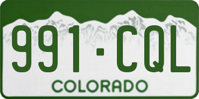 CO license plate 991CQL