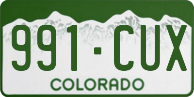 CO license plate 991CUX
