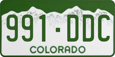 CO license plate 991DDC