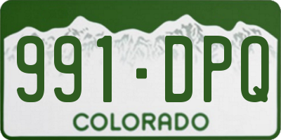 CO license plate 991DPQ