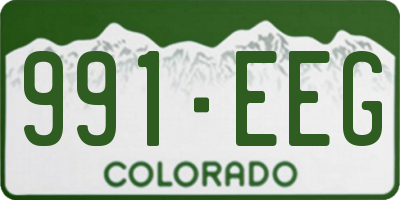 CO license plate 991EEG