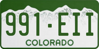 CO license plate 991EII