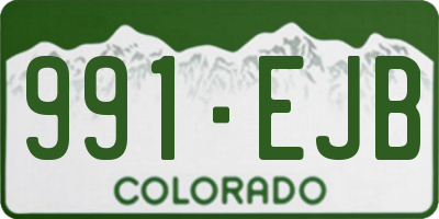 CO license plate 991EJB