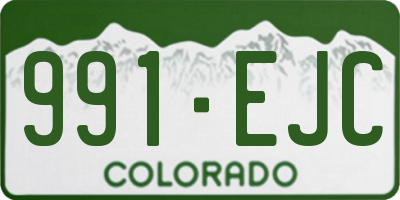 CO license plate 991EJC