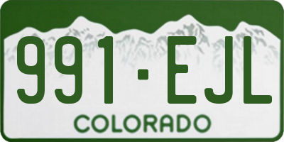 CO license plate 991EJL