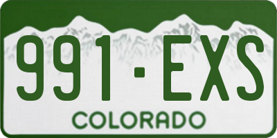 CO license plate 991EXS