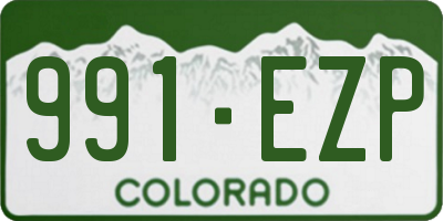 CO license plate 991EZP
