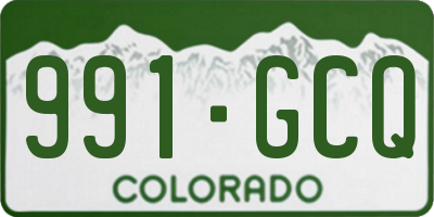CO license plate 991GCQ