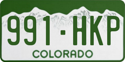 CO license plate 991HKP