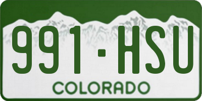 CO license plate 991HSU