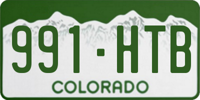 CO license plate 991HTB