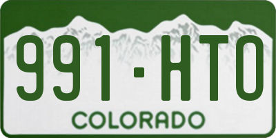 CO license plate 991HTO