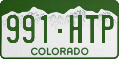 CO license plate 991HTP