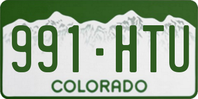 CO license plate 991HTU
