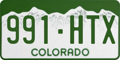 CO license plate 991HTX