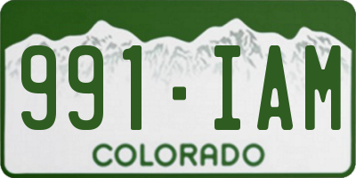 CO license plate 991IAM