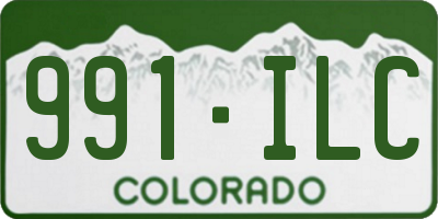 CO license plate 991ILC