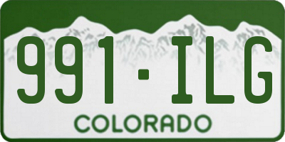 CO license plate 991ILG