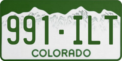 CO license plate 991ILT