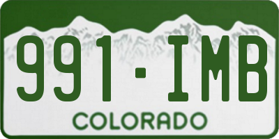 CO license plate 991IMB