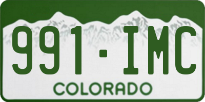 CO license plate 991IMC