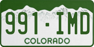 CO license plate 991IMD