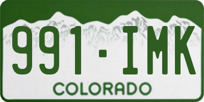 CO license plate 991IMK