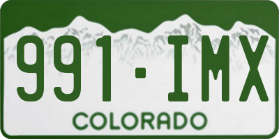 CO license plate 991IMX