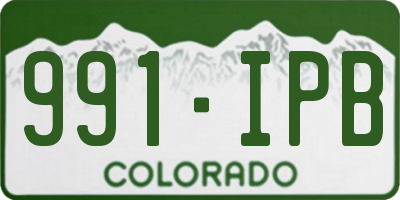 CO license plate 991IPB