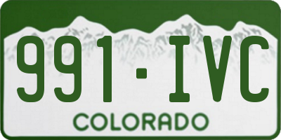 CO license plate 991IVC