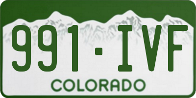 CO license plate 991IVF