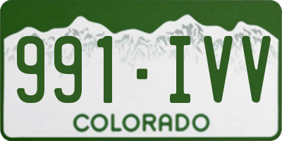 CO license plate 991IVV