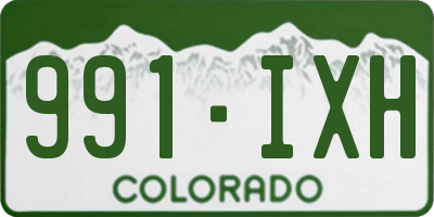 CO license plate 991IXH
