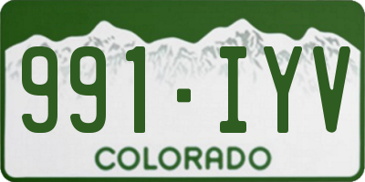 CO license plate 991IYV