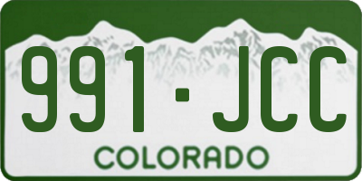 CO license plate 991JCC