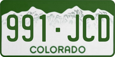 CO license plate 991JCD