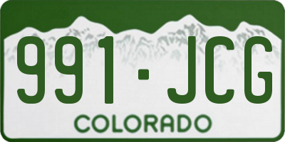 CO license plate 991JCG