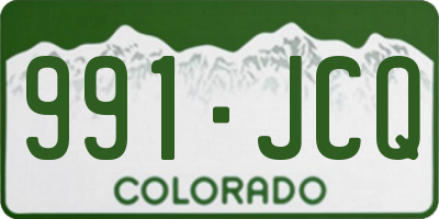 CO license plate 991JCQ