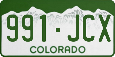 CO license plate 991JCX