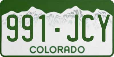 CO license plate 991JCY